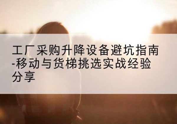 孙吴移动式升降机怎么选-工厂采购升降设备避坑指南-移动与货梯挑选实战经验分享