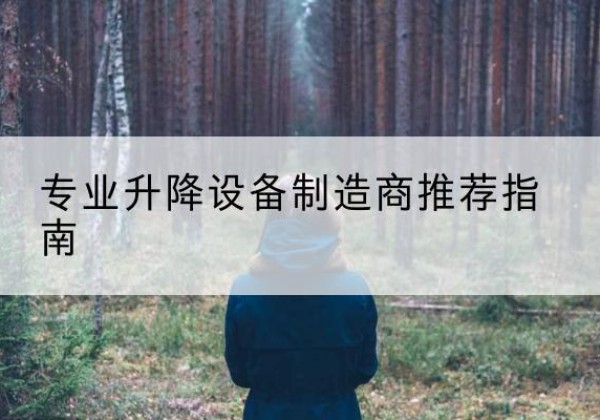 孙吴电动剪叉升降平台厂家-专业升降设备制造商推荐指南
